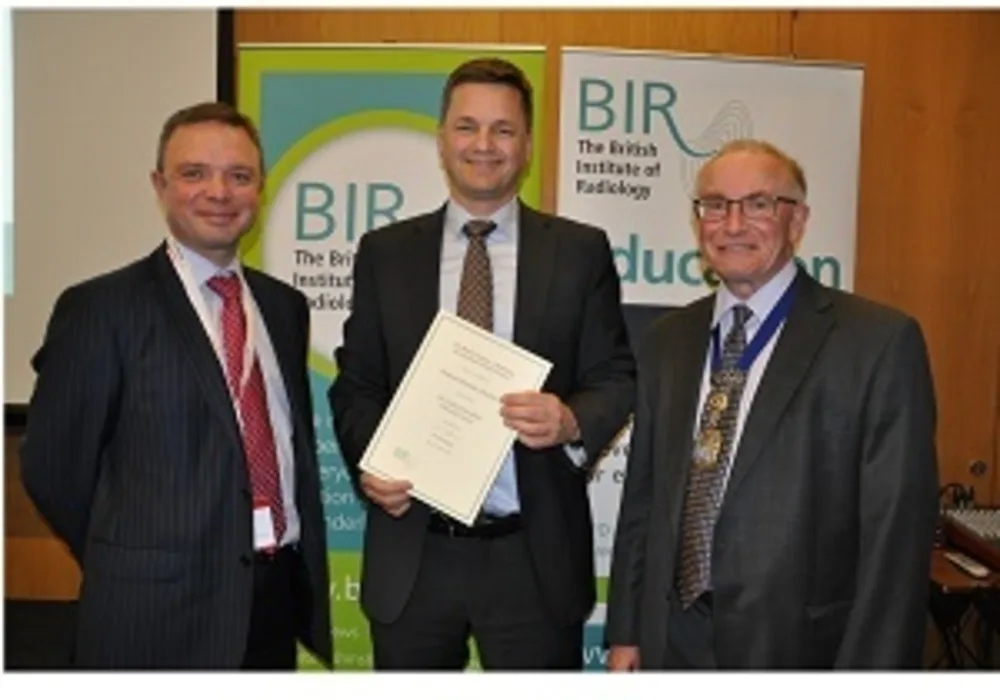 Professor Stephan Achenbach receives  The BIR Sir Godfrey Hounsfield Memorial Award 