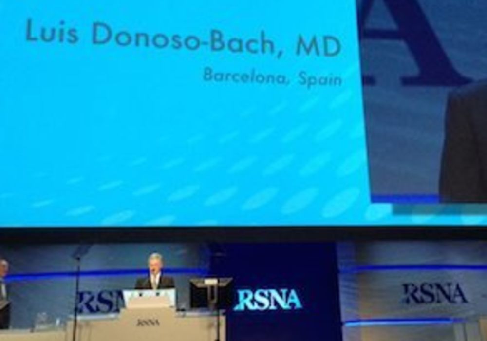 RSNA16: Prof. Lluis Donoso Bach Awarded Honorary Membership