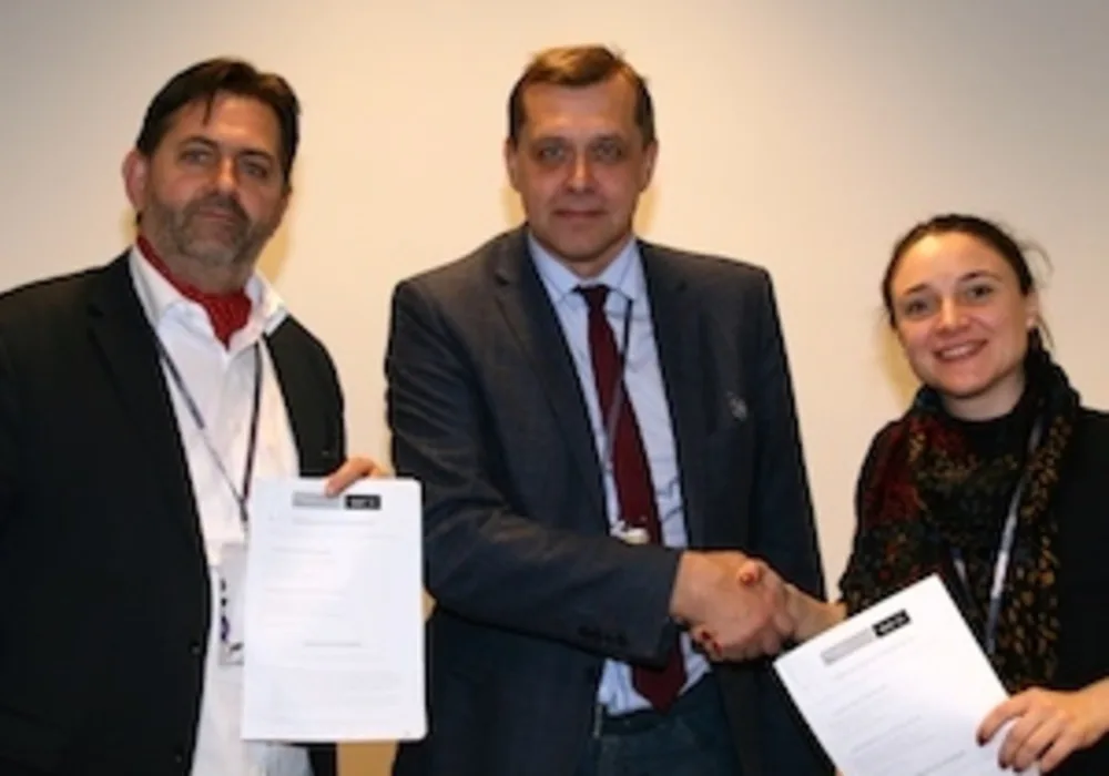 Christian Marolt, Executive Director, HealthManagement, Prof. Valentin Sinitsyn, Russian Society of Radiology, Iphigenia Papaioanou, Project Director, HealthManagement