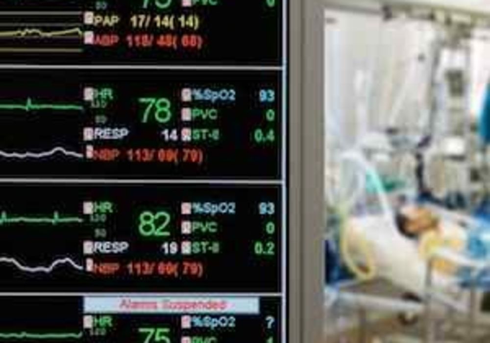 Bedside monitor showing early identification of sepsis, credit: American Thoracic Society