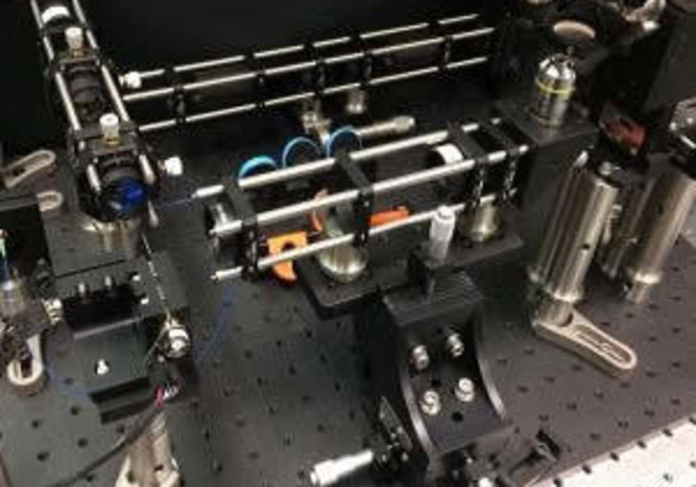 This is an image of the optical coherence microscopy (OCM) system.