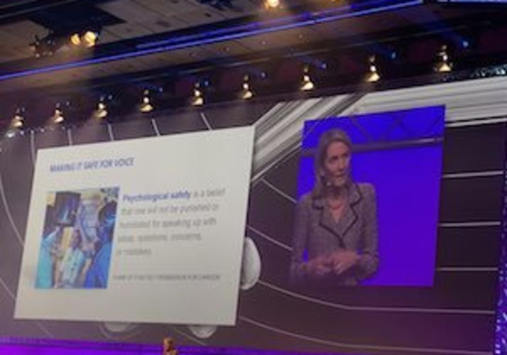 Amy C. Edmondson speaking at LIVES 2017