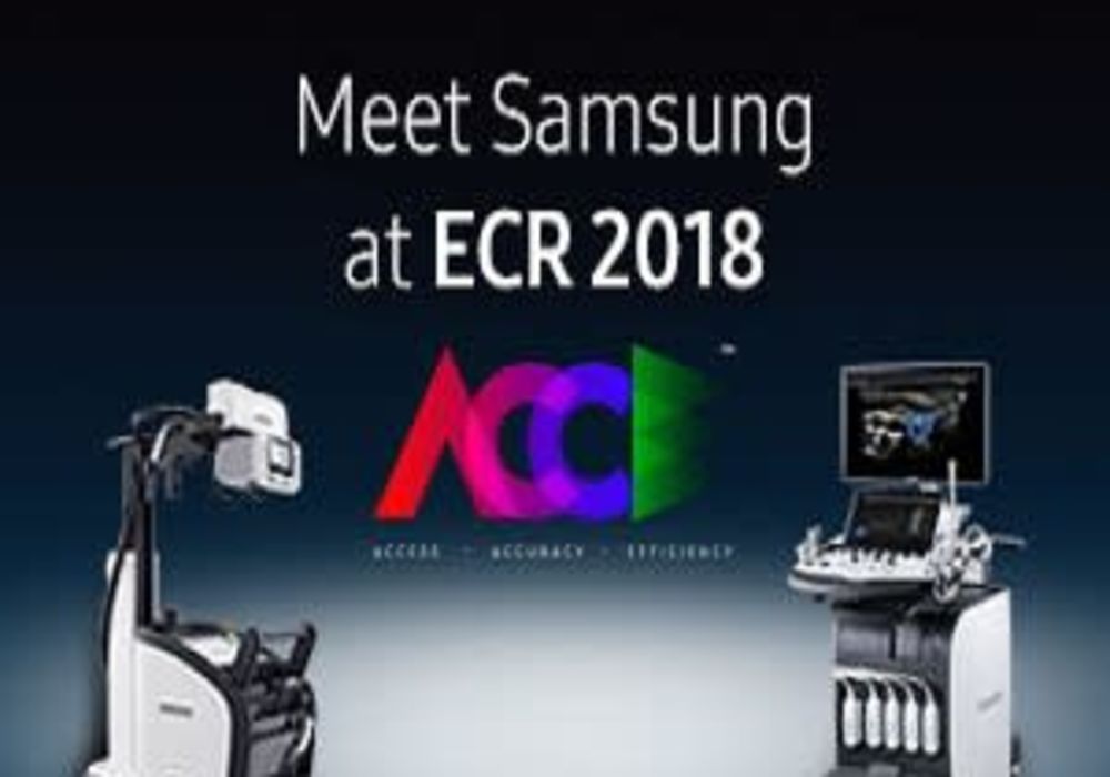 Samsung Satellite Symposia at ECR 2018 &ndash; Transforming Radiology with a New Healthcare Solution 