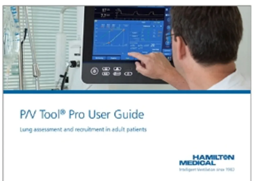 Hamilton Medical: New Materials for P/V Tool&reg; Pro 