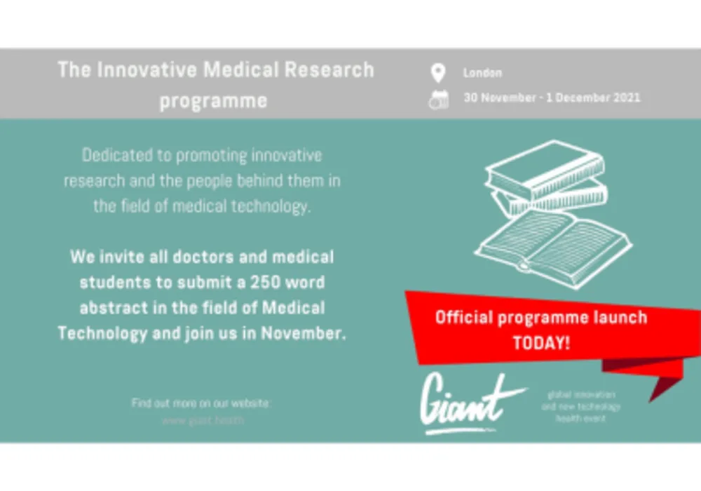 GIANT Health Announces Launch of New International Innovative Medical Research Programme