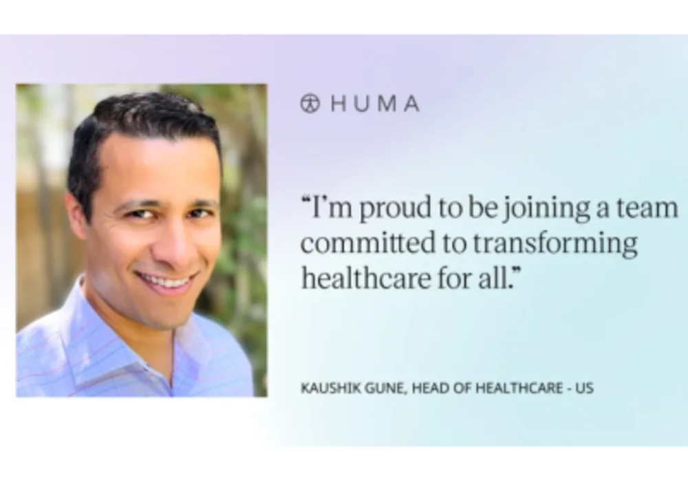 Huma Appoints Kaushik Gune as Head of U.S. Healthcare Business 