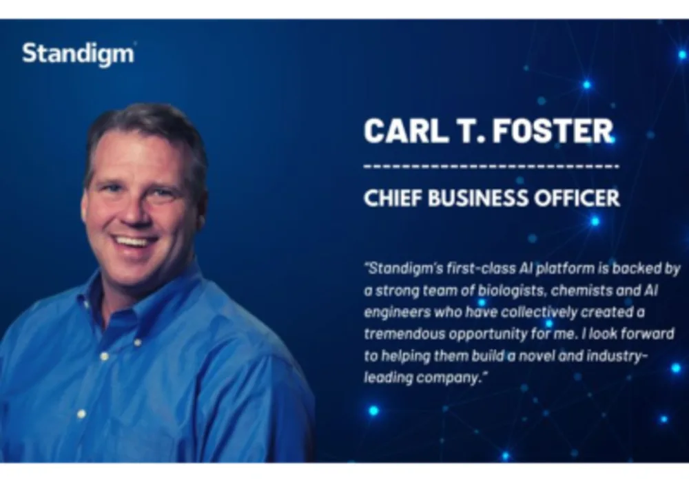 Carl Foster New Chief Business Officer to Expand Strategic Partnerships for AI Drug Discovery