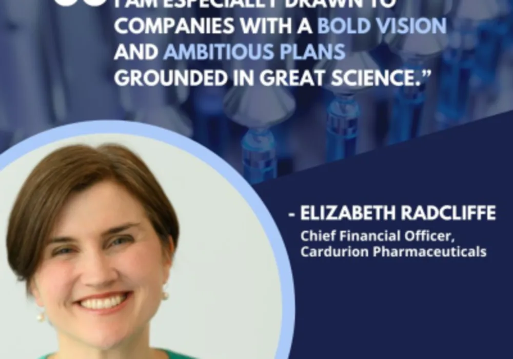 Cardurion Pharmaceuticals Appointments Elizabeth Radcliffe as Chief Financial Officer