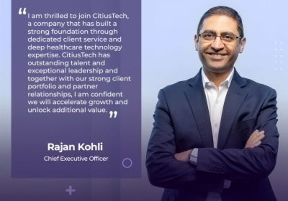 CitiusTech Appoints Rajan Kohli as Chief Executive Officer