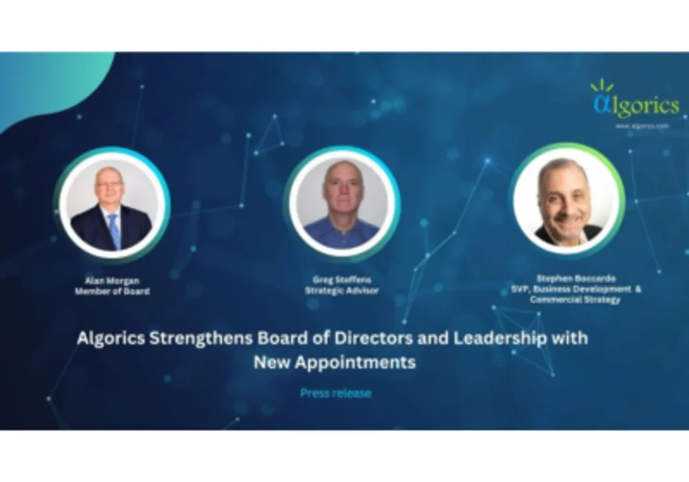 Algorics Strengthens Board of Directors and Leadership with New Appointments