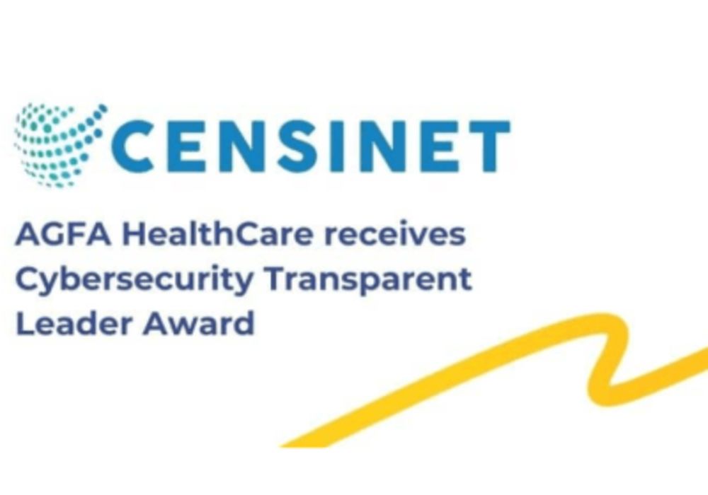 AGFA HealthCare receives Cybersecurity Transparent Leader Award from Censinet