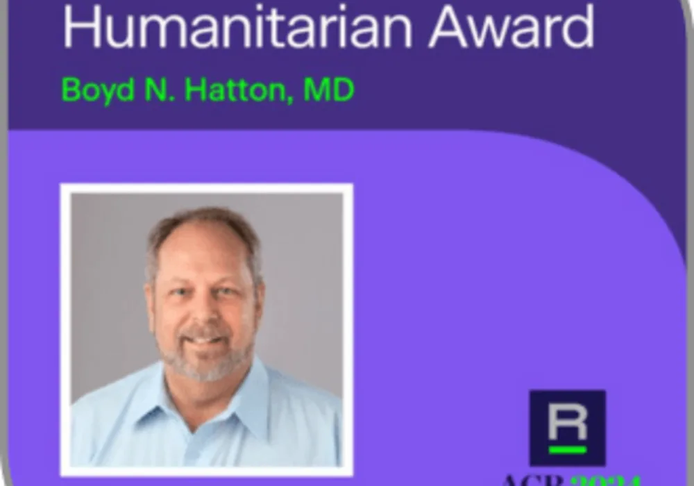 ACR Foundation Presents Global Humanitarian Award