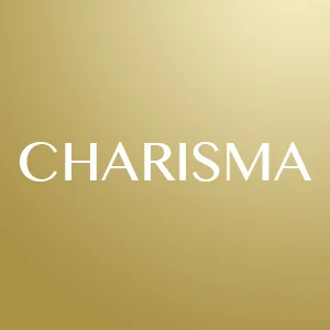 The word charisma in gold