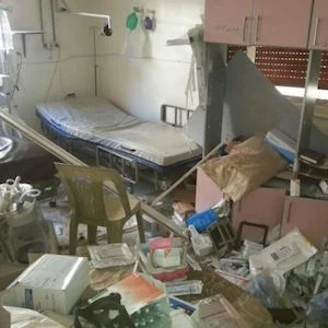 Photo of damage in Syrian ICU