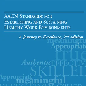 Cover of the American Association of Critical-Care Nurses Standards for Establishing and Sustaining Healthy Work Environments 