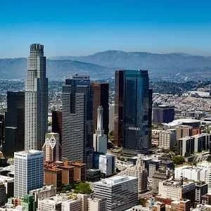 Los Angeles skyline, credit Pixabay