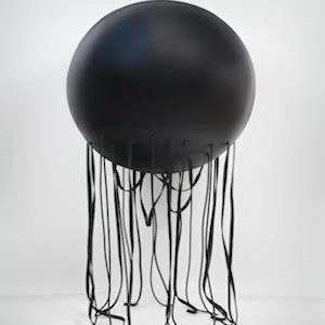 This is an iron based sculpture by Portuguese Artist Rui Chafes &#039;Extinguish my eyes&#039; (2005)