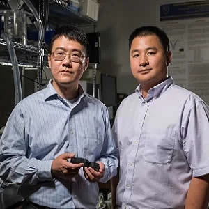 Zhen Qian, chief of Cardiovascular Imaging Research at Piedmont Heart Institute, and Kan Wang, a researcher at Georgia Tech.