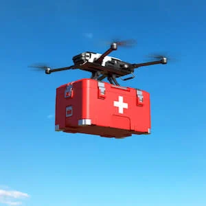 Drones Delivering Automated External Defibrillators