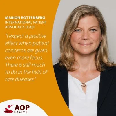 Marion Rottenberg is the New International Patient Advocacy Lead at AOP Health