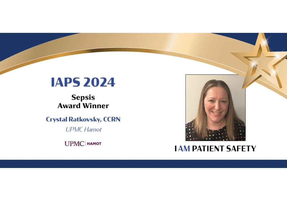 Crystal Ratkovsky Wins IAPS 2024 Sepsis Award for Leading Sepsis Initiatives at UPMC Hamot