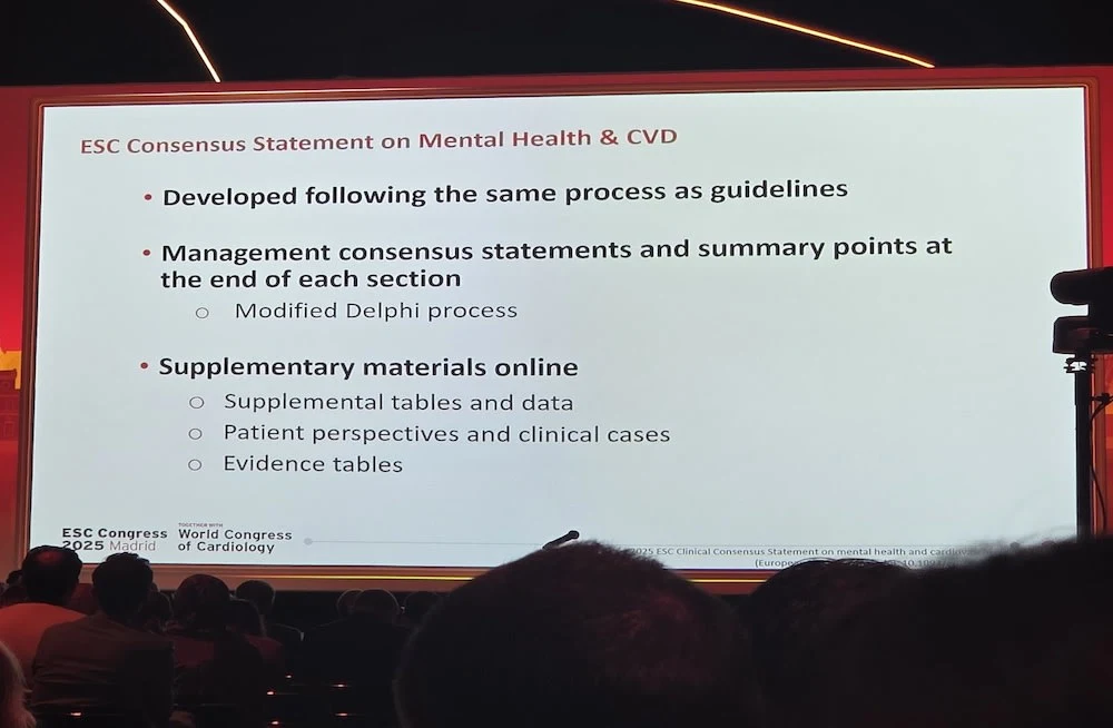 2025 ESC Clinical Consensus Statement on Mental Health and Cardiovascular Disease