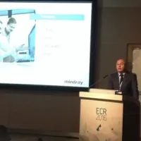 Willy Luiten, Director of Marketing Ultrasound Europe, introducing the speakers at the Mindray Symposium in Vienna