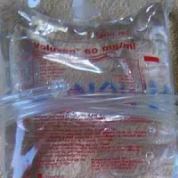 Starch solution in IV bag