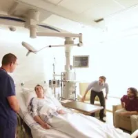 Patient room in the ICU