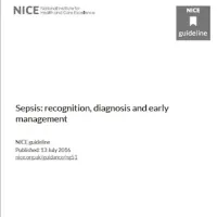 Cover of NICE sepsis guidelines