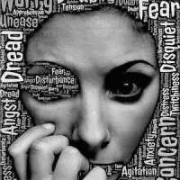 woman&#039;s face with words, credit Pixabay