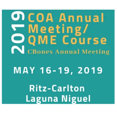 COA 2019 - California Orthopaedic Association Annual Meeting