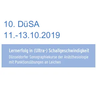 D&uuml;SA 2019 - 9th D&uuml;sseldorf Sonography Course for Anaesthesiology