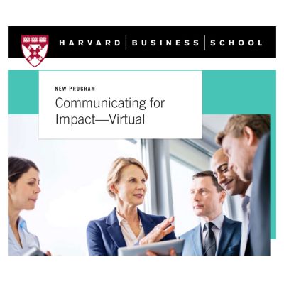 Communicating for Impact - Virtual By Harvard Business School