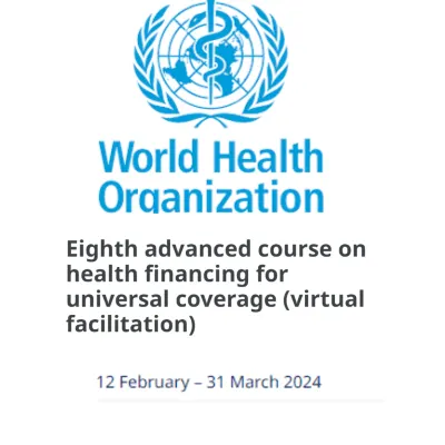 Eighth advanced course on health financing for universal coverage (virtual facilitation)