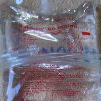 Starch solution in IV bag