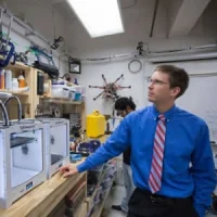 Aaron Becker, assistant professor of electrical and computer engineering at the University of Houston, is leading a project to develop millimeter-sized robots that can deliver drugs and other medical interventions noninvasively.