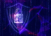 Digital padlock on shield symbolising next-generation firewalls in healthcare cybersecurity&nbsp;