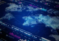 Global health data dashboard with world map and analytics charts showing non-communicable disease mortality trends and regional comparisons.&nbsp;