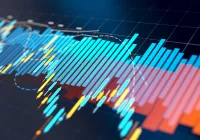 &nbsp;Abstract data&nbsp;visualisation&nbsp;showing dynamic bar and line charts,&nbsp;symbolising&nbsp;predictive analytics, data trends, and performance monitoring in healthcare or business intelligence.&nbsp;