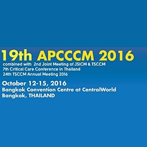 19th Asia Pacific Conference on Critical Care Medicine 2016-APCCCM 2016