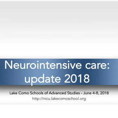 NeuroIntensive Care: Update 2018