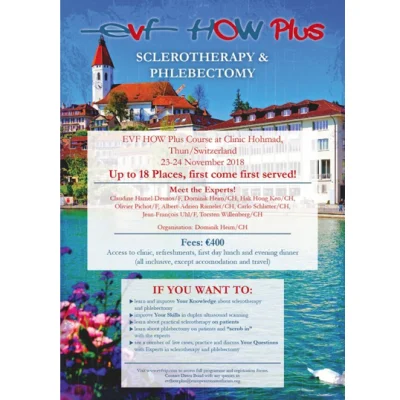 EVF HOW Plus Venous Sclerotherapy &amp; Phlebectomy Course