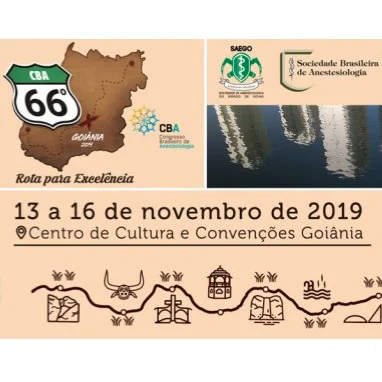 66&ordm; Congresso Brasileiro de Anestesiologia (CBA) 2019