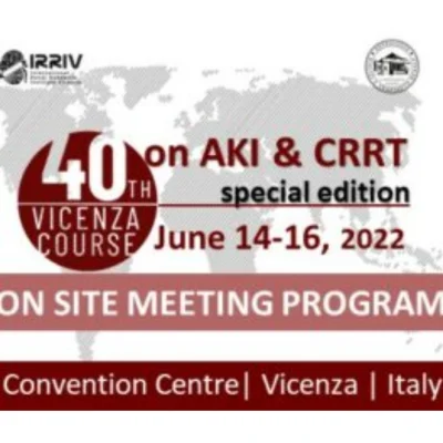 40th Vicenza Course on AKI &amp; CRRT