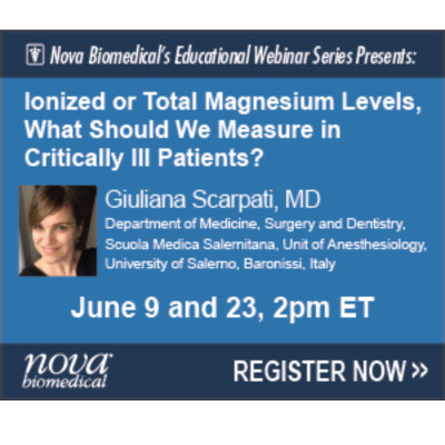 Ionized or Total Magnesium levels&mdash;What Should We Measure in Critically Ill Patients?