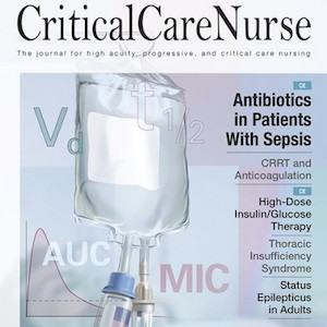 Critical Care Nurse April 2016 cover Critical Care Nurse April 2016 cover