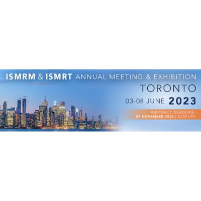 2023 ISMRM & ISMRT Annual Meeting & Exhibition 2023 ISMRM & ISMRT Annual Meeting & Exhibition