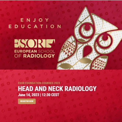 ESOR Foundation Courses 2023 - Head & Neck Radiology ESOR Foundation Courses 2023 - Head & Neck Radiology