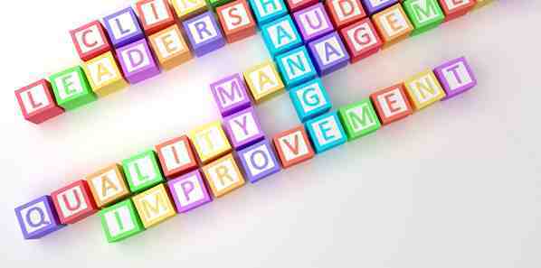 Letter blocks spelling out quality words Letter blocks spelling out quality words